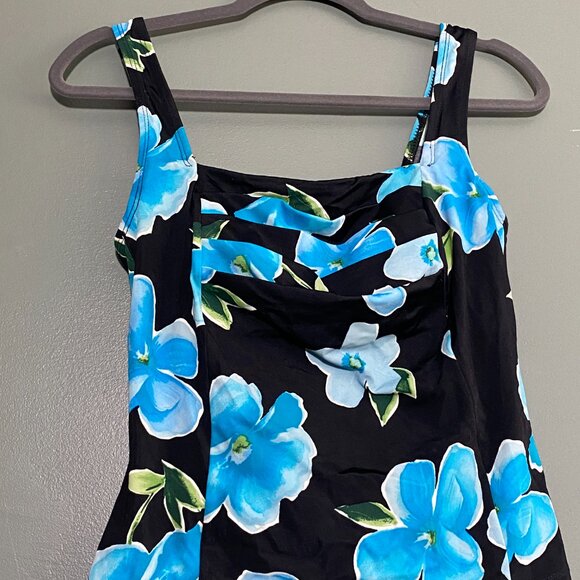 Studio Works Floral Tropical Tankini Size 10 Swimsuit Top Only Excellent! - Picture 5 of 9